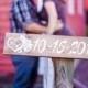 Wedding Sign - Date Sign - Rustic Save The Date Sign - Engagement Photo Prop - Personalized Sign
