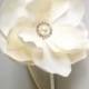 Ivory Flower Headband - Wedding Headband for a Bride Bridesmaid, Flower Girl, Photo Prop