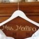 White Personalized Bridal Hanger one Line gold wire, Custom Bridal Hanger, Brides Hanger, Name, Wedding Hanger, Wedding Dress Hanger, Shower