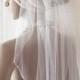1layer or 2 layers beaded edging wedding veil, sparkle white, ivory, white, bridal veils, italian illusion tulle