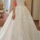 Glamourous Lace Applique Capped Wedding Dresses Sweetheart Fitted Fall Sleeveless Sheer 2015 Bridal Dress Ball Gowns Court Train A-LIne Online with $144.19/Piece on Hjklp88's Store 