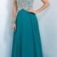 Floor-Length Prom Dress with Crystal
