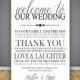 ADD-ON Thank You Note, Wedding Program add on, Guest Thank You, Program Back Page