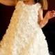 Flower Girl Dress, Communion Dress, Toddler Dress, Baptism Dress, Toddler Ivory Dress, Ivory Flower Girl Dress, White Flower Girl Dress