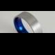 Wedding Band , Titanium Ring , Apollo Band in Nightfall Blue with Comfort Fit