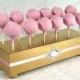 Gold Cake Pop Stand. Wedding Cake Pop Holder. Cake Pop Stand. Gold & Pink Wedding Decor. Cake Pop Display. Cake Pops. Lollipop Stand