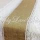 Burlap Runner with  Ivory Lace, 30ft x 13in Wide x 10 yds Long, Rustic, Burlap & Lace Wedding Decor