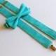 Tiffany Blue Bowtie and Suspenders Set - Men's, Teen, Youth