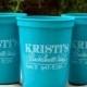Bachelorette Party Personalized Stadium Cups - set of 50