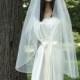 FINGERTIP WEDDING VEIL 50/50 - Pencil Edge- 72 inches wide - Fingertip Length - Two Tiers - White, Off-White, Ivory, Black