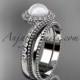 14kt white gold diamond wedding ring, engagement set AP379S