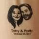 Personalized Gifts for couple / Custom tattoo favors / wedding portraits / for rustic favor invitations fiancee save the date face ideas