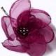 romantic cherry ruby rose blossom flower bobby pin