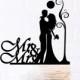 Bride and Groom, Pure love, Empyrean love, Romantic filings, Wedding Cake Topper, Cake Decor, Silhouette Bride and Groom,