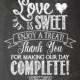 Chalkboard Wedding Sign, Printable Wedding Sign, Chalkboard Wedding Love Is Sweet Sign, Wedding Decor, Wedding Signage, Instant Download