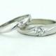 Personalized Matching Promise Rings Couples Engagement Bands for 2