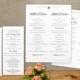 DiY Wedding Program Template - DOWNLOAD Instantly - EDITABLE TEXT - Basic (No Design) Tea Length - Microsoft® Word Format