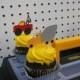 Construction Birthday Cupcake Toppers - Set of 12 Tow - Cement - Dump truck - Set of 12 Food Picks - Construction Baby Shower