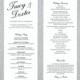 Scripted Elegance - Double Sided Wedding Ceremony Program - Instant Download - MS Word Editable Template