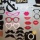 Wedding Photobooth Props Holiday Photo Booth Props Set of 30