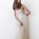 Gold champagne strapless sequined tulle gown , Floor length tulle dress, Strapless bridesmaids dress