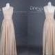 New Arrival Champagne One Shoulder Chiffon Long Bridesmaid Dress/Simple Wedding Party Dress/Maid of Honor Dress/Beach Wedding Dress DH247