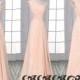 Long Blush Prom Dress Formal dress One Shoulde Zipper Up  Long Chiffon  Bridesmaid Dress blush color Long Dress,custom color size prom dress