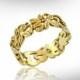 Art Nouveau Wedding Band - Vintage Wedding Ring - 14k Gold Bridal Ring - Antique Engagement Ring - Free Shipping