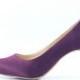 Purple Wedding Shoes, Plum Wedding Shoes, Eggplant Wedding Shoes, Aubergine Wedding Shoes, Deep Purple Wedding Shoes (Made To Order)