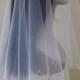 hand beaded wedding veils/hand beaded bridal veils/scallop edging veils/beaded scallop edging