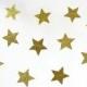 Gold Glitter Star 10 ft Circle Paper Garland- Wedding, Birthday, Bridal Shower, Baby Shower, Party Decorations, Christmas, Happy New Year
