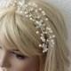 Wedding Headband, Wedding Hair Wine, Bridal Headband, Pearl and Crystal Headband, Bridal Hair Accessory, Wedding Hair Accessory