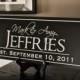 Personalized Family Name Sign Plaque Established 10x24 Carved Engraved Makes a great wedding or anniversary gift