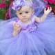 Flower Girl Dress Tutu Lavender Baby Flower Girl Dress - Tutu Dresses for Baby Girls - Light Purple Flower Girl Dress Tutus