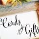 Wedding Cards and Gifts Sign Wedding Sign Wedding Reception Decor Table Sign Rustic Wedding Decor Cards Sign (No Frame)