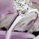 18k White Gold Vatche U-113 6 Prong Solitaire Engagement Ring