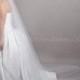Illusion Tulle Bridal Veil Single Layer Satin Cord Edge - Diana