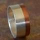 MOONLIGHT Silver & Copper Wedding Band // Men's Wedding Band // unique wedding band // rustic wedding band // in 1/4 sizes // 9mm