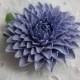 Hair clip polymer clay flower. Dahlia.