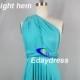 Straight Hem Knee Tea Length Blue Bridesmaid Dress Convertible Dress Infinity Dress Multi Way Dress Purple Wrap Dress