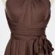 Cocoa Braid Dress / Bridesmaid Dress / Dark Cocao Infinity Wrap Dress / Infinity Wrap Dress / Feminine Chocolate Wrap Dress