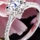 Platinum Vatche 1514 "Felicity Pave" Diamond Engagement Ring