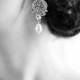 Bridal earrings, Wedding jewelry, Crystal Wedding earrings, Swarovski Bridal jewelry, Chandelier Bridal Earrings Alexandra Earrings