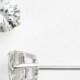 Nordstrom Boxed Round 2ct Tw Cubic Zirconia Earrings
