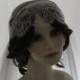 1920s  style  wedding veil -  couture bridal cap veil - Juliet cap veil - Lady Mary