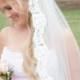 Eyelash Alencon Lace Wedding Veil