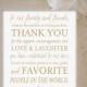 Gold Wedding Thank You Sign, Printable Wedding Decor, 5x7 AND 8x10 INSTANT DOWNLOAD, Wedding Signs