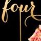 Gold Wedding Table Numbers - Freestanding with base- Soirée Collection