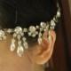 Wedding Swarovski Rhinestone Crystal Bridal Prom Statement Tiara Hair Clip Hair Chain Accessories