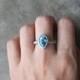 Swiss Blue Topaz Ring- Gemstone Rings- December Birthstone Rings- Stone Rings- rings